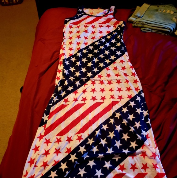 SOLD! Worn Once! Flag, American, Red White Blue - Picture 2 of 2